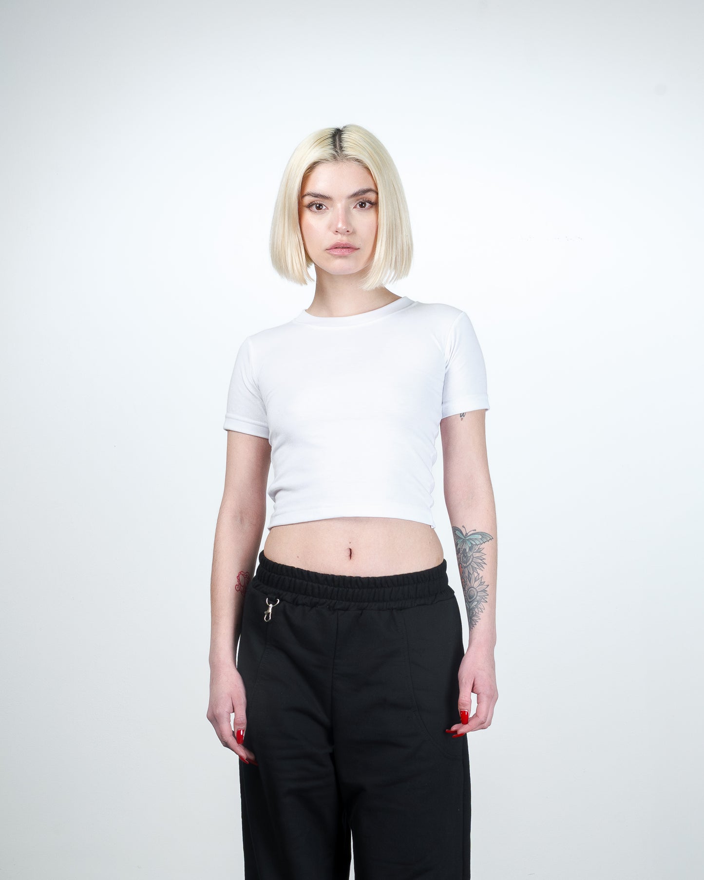 White Baby Tee